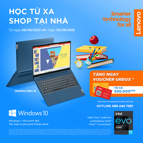 CTKM LENOVO: ''HỌC TỪ XA, SHOP TẠI NHÀ''