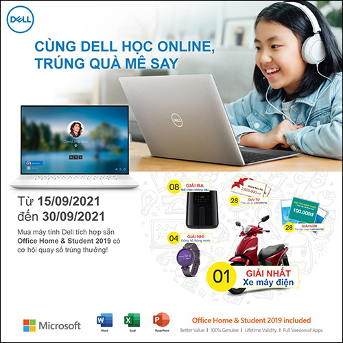 CTKM DELL:''CÙNG DELL HỌC ONLINE - TRÚNG QUÀ MÊ SAY''