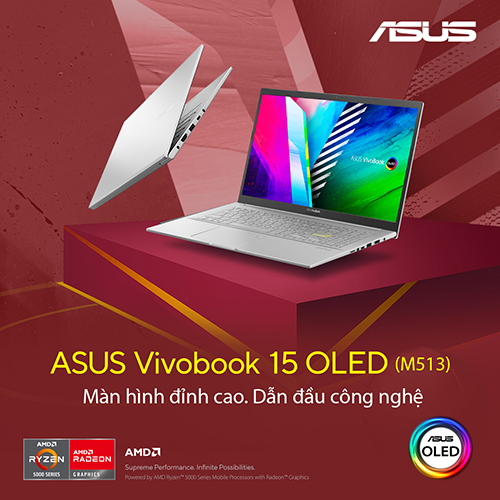 Asus VivoBook 15 M513 OLED - Màn hình đỉnh cao, dẫn đầu công nghệ