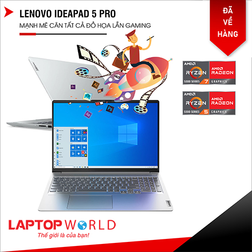Lenovo IdeaPad 5 Pro đã sẵn hàng tại Laptopworld