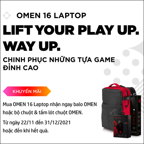 CTKM HP: ''MUA LAPTOP GAMING OMEN 16 NHẬN QUÀ HẤP DẪN''