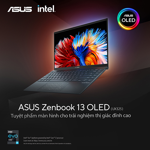 CTKM ASUS: ''Giảm sốc khi mua laptop Asus ZenBook 13 OLED UX325 tại Laptopworld''