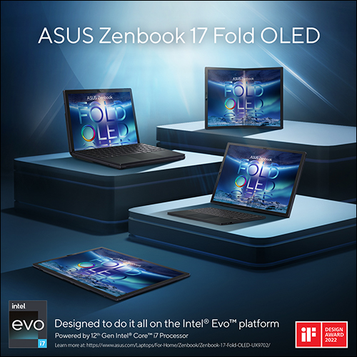 ASUS ZENBOOK 17 FOLD OLED (UX9702) | GẬP GIỚI HẠN. MỞ TƯƠNG LAI. Laptop màn hình OLED gập nhỏ gọn nhất thế giới. 