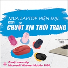 CTKM Asus: “Mua Laptop Hiện Đại, Tặng Chuột Xịn Thời Trang”