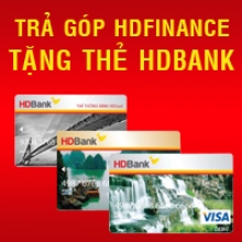 Tặng thẻ ATM HDBank với 50.000đ trong tài khoản thẻ khi mua trả góp với HDFinance