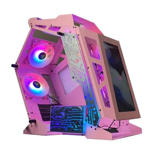 Vỏ Case VSP Esport Rog ES8 Pink – Có Sẵn 6 FAN RGB