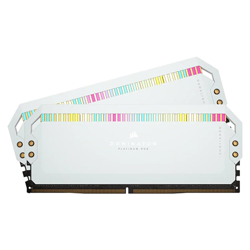 RAM Corsair DOMINATOR PLATINUM RGB 64GB (2x32GB) DDR5 5600MHz White (CMT64GX5M2B5600C40W)