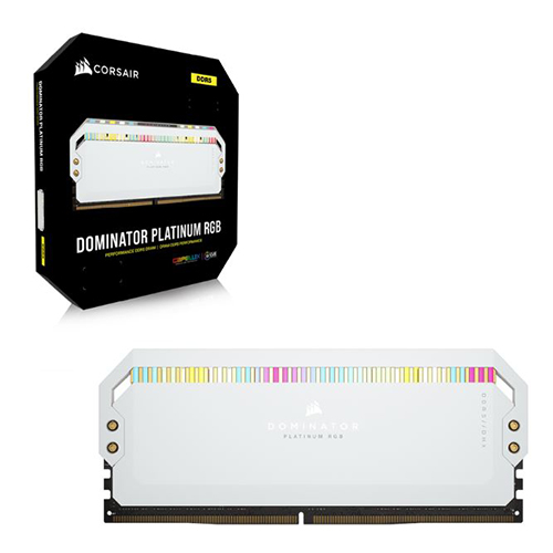 RAM Corsair DOMINATOR PLATINUM RGB 32GB (2x16GB) DDR5 5600MHz White (CMT32GX5M2B5600C36W)
