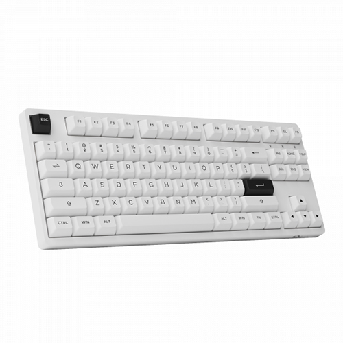 Bàn phím cơ AKKO 3087 RF Black on White Wireless Akko V3 Cream Yellow switch