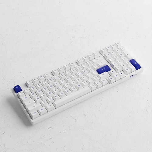 Bàn phím cơ AKKO 3098B Multi-modes Blue on White Wireless Akko CS Jelly Pink switch