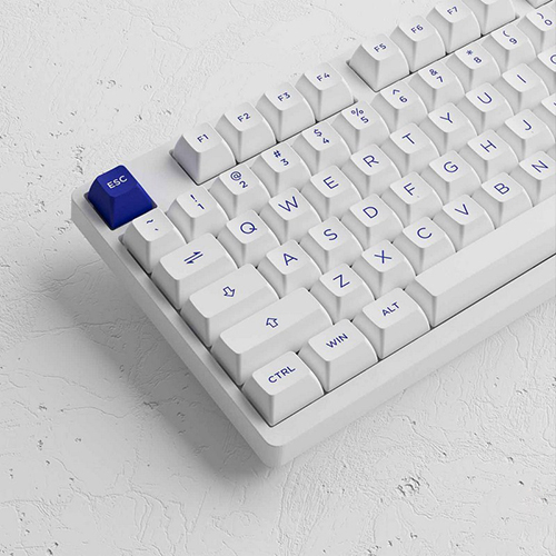 Bàn phím cơ AKKO 3098B Multi-modes Blue on White Wireless Akko CS Jelly Pink switch