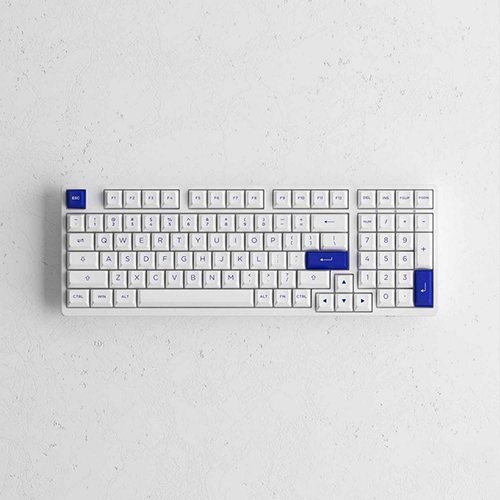 Bàn phím cơ AKKO 3098B Multi-modes Blue on White Wireless Akko CS Jelly Pink switch