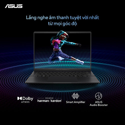 Laptop Asus Vivobook S 14 OLED S5406MA-PP136W (Intel® Core™ Ultra 5 125H | 16GB | 1TB | Intel® Arc™ Graphics | 14.0inch 3K OLED | Win 11 | Xanh) 