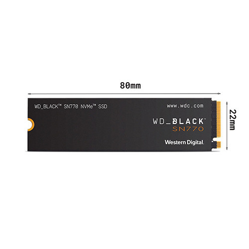 Ổ cứng SSD Western Digital Black SN770 500GB - WDS500G3X0E (NVMe PCIe/ Gen4x4 M2.2280/ 5000MB/s/ 4000MB/s)