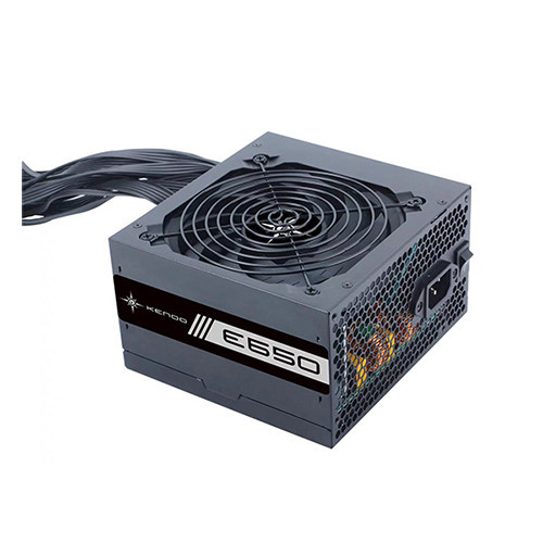 Nguồn máy tính KENOO ESPORT E650 650w (Mầu Đen/ Cáp Dẹt/ Fan 12cm)