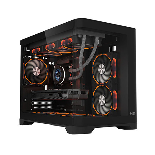 Vỏ Case MIK FOCALORS M BLACK ( MATX, Màu Đen) Case Bể Cá