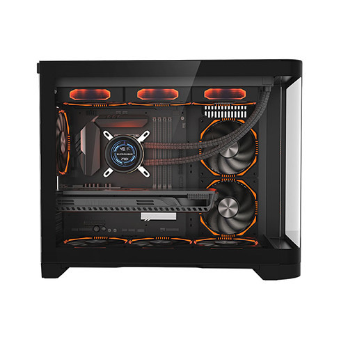 Vỏ Case MIK FOCALORS M BLACK ( MATX, Màu Đen) Case Bể Cá