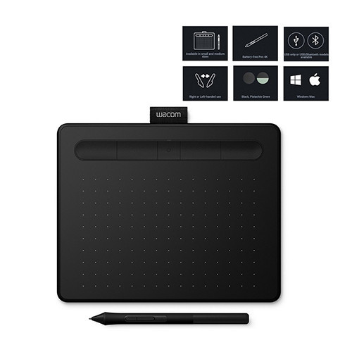 Bảng vẽ điện tử Wacom Intuos M Bluetooth Black (CTL-6100WL)