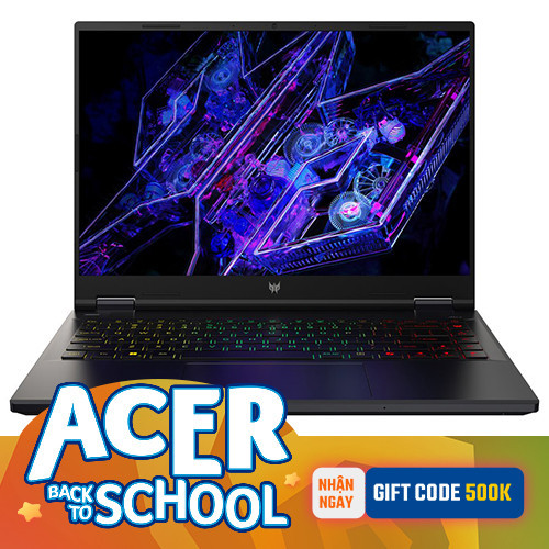 Laptop Acer Predator Helios Neo 14 PHN14-51-99Y8 NH.QRPSV.001 (Ultra 9 185H | 32GB | 1TB |  RTX 4060 | 14.5inch WQXGA+ 165Hz | Win 11 | Đen)
