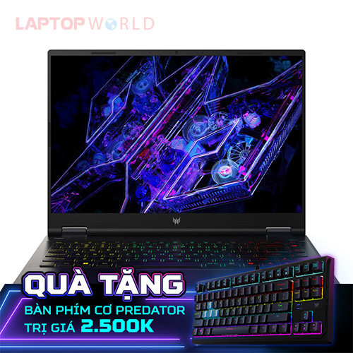 Laptop Acer Predator Helios Neo 14 PHN14-51-99Y8 NH.QRPSV.001 (Ultra 9 185H | 32GB | 1TB |  RTX 4060 | 14.5inch WQXGA+ 165Hz | Win 11 | Đen)