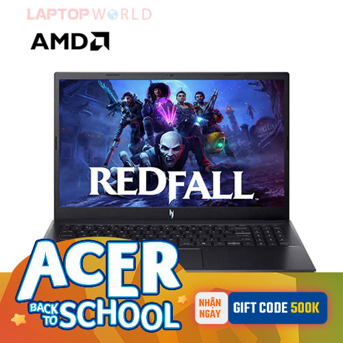 Laptop Acer Gaming Nitro V 15 ProPanel ANV15-41-R7AP NH.QPGSV.002 (Ryzen™ 5-7535HS | 16GB | 512GB | RTX 2050 | 15.6 inch FHD 180Hz | Win 11 | Đen)