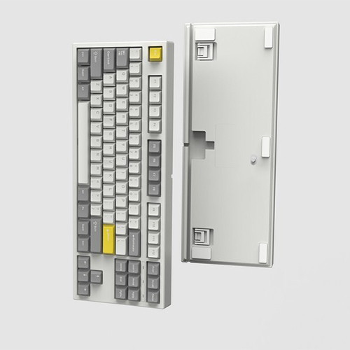 Bàn phím cơ FL-Esports GP87CP White Gray Gasket Mount Gateron Pro White switch