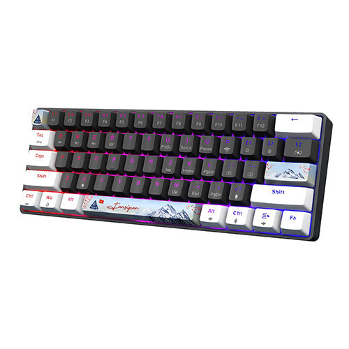 Bàn phím cơ E-DRA EK361W SNOW White Gray Yellow switch