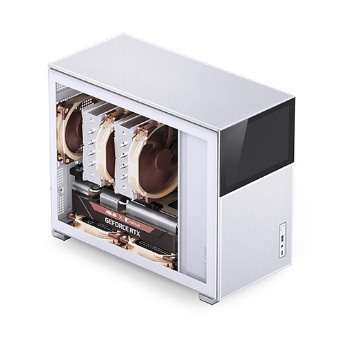 Vỏ Case JONSBO D31 MESH SC WHITE (MINI TOWER | Màu Trắng | Màn hình phụ 8'')