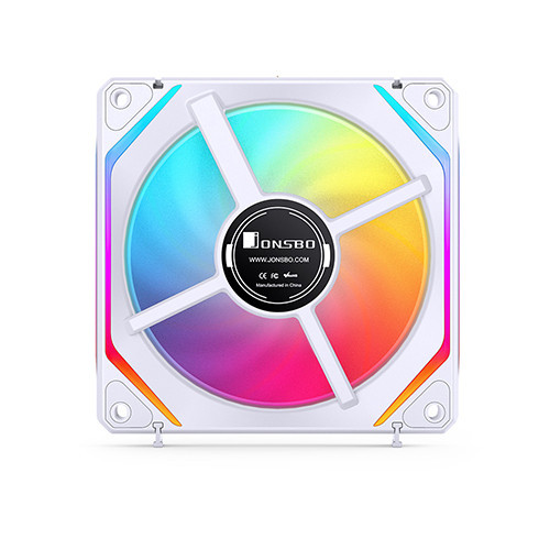 Bộ 3 Quạt JONSBO ZL-120WR (3 IN 1) WHITE infinity REVERSE (Ghép Nối Không Dây, Đào Chiều)