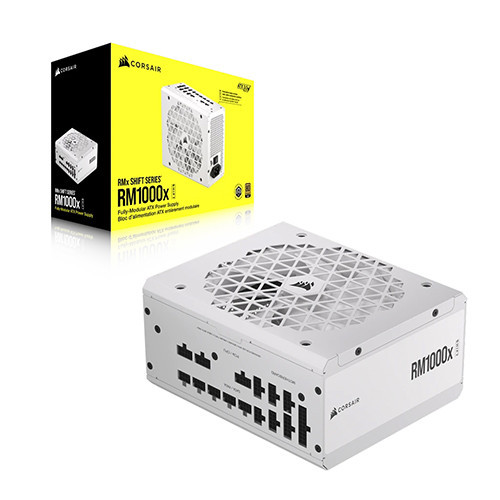 Nguồn máy tính Corsair RM1000x Shift White CP-9020275-NA (ATX 3.1, PCIe 5.1, 80 Plus Gold, Full Modul)