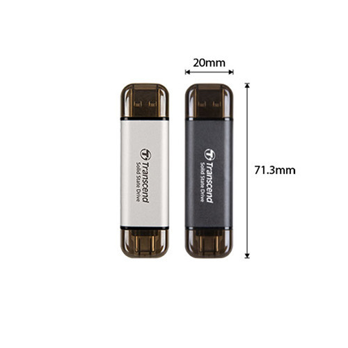Ổ cứng SSD Transcend 512Gb TS512GESD310C (Type-C và USB3.2/ 1050Mb/s/ 950Mb/s/ Đen)