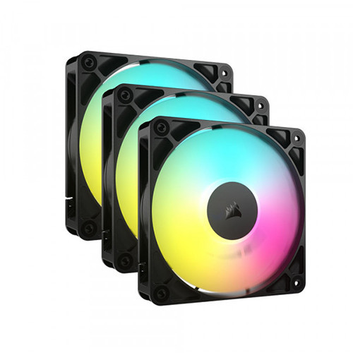 Bộ 3 quạt máy tính Corsair RS120 ARGB Black CO-9050181-WW