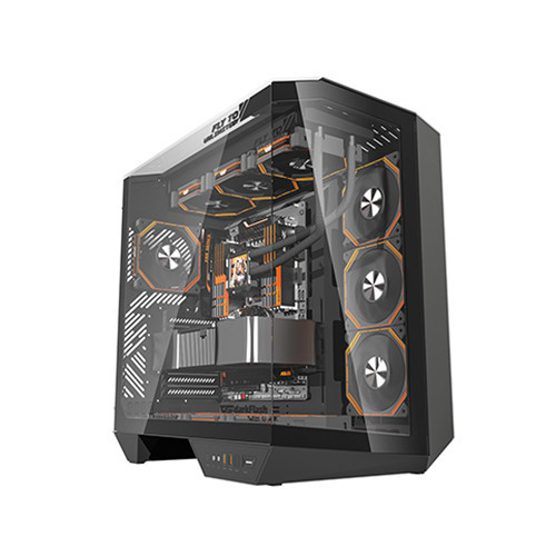 Vỏ Case DarkFlash DY470 Black (ATX, Mid Tower,Màu Đen) Case Bể Cá