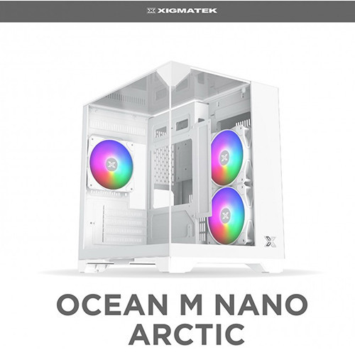 Vỏ Case Xigmatek OCEAN M NANO ARTIC EN45417 (MATX, Màu Trắng)