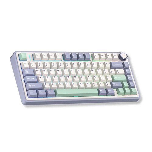 Bàn phím cơ Aula 3 MODE AULA F75 Tím nhạt + Be + Xanh lá Grey Wood V3 switch