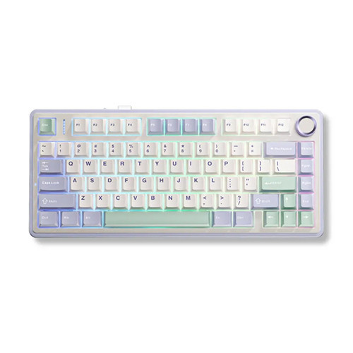 Bàn phím cơ Aula 3 MODE AULA F75 Tím nhạt + Be + Xanh lá Grey Wood V3 switch