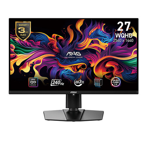 Màn Hình MSI MAG 271QPX QD-OLED E2 (26.5 Inch | WQHD | QD-OLED | 240Hz | 0.03ms)