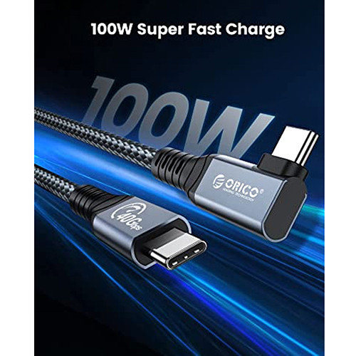 Cáp Thunderbolt4 - 8K Type-C ORICO TBW4-08-GY-BP 80cm
