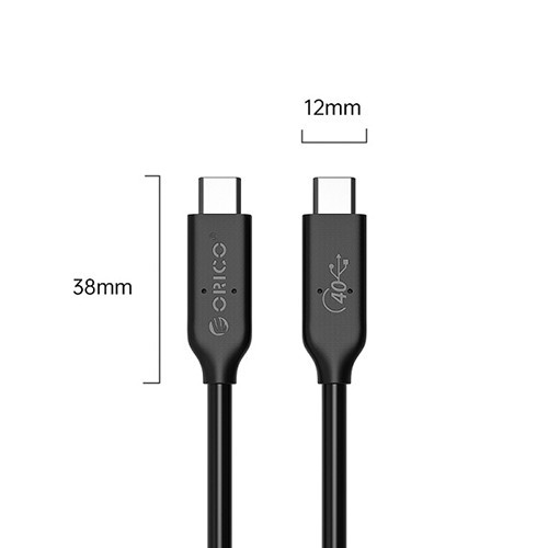 Cáp Data USB 4.0 - 8K TypeC ORICO U4C05-BK-BP 50cm