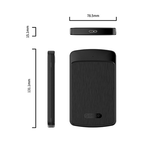 Hộp ổ cứng SSD/HDD ORICO 2.5 inch SATA 3 USB 3.0 (2020U3-BK)