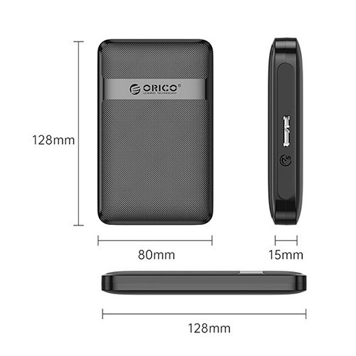 Hộp ổ cứng ORICO 2577U3-V1-BK 2.5 inch USB3.0 Micro-B Màu đen