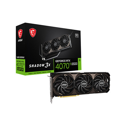 VGA MSI RTX 4070 Ti SUPER 16GB SHADOW 3X OC
