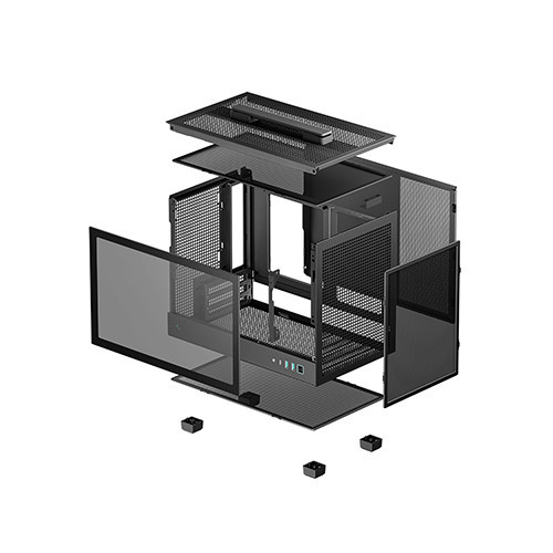 Vỏ Case mini Deepcool CH160 (itx, Màu Đen)