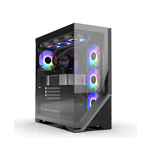 Vỏ case KENOO ESPORT FK800 (Case Bể Cá, Màu Đen, ATX)
