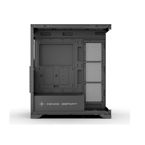 Vỏ case KENOO ESPORT FK800 (Case Bể Cá, Màu Đen, ATX)
