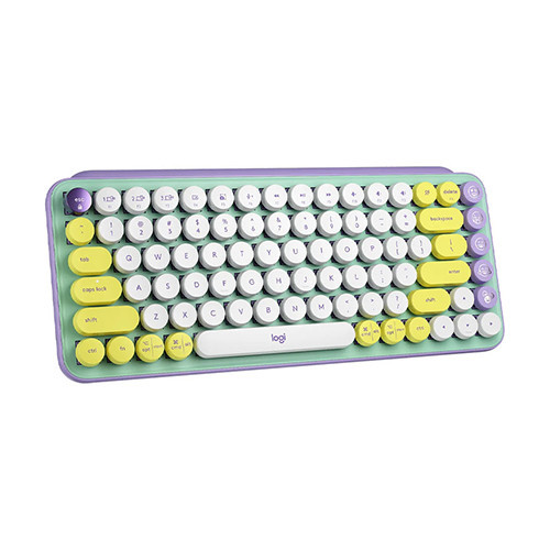 Bàn phím cơ không dây Logitech POP Keys TÍM-TRẮNG (DAYDREAM_MINT)