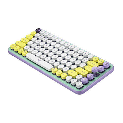 Bàn phím cơ không dây Logitech POP Keys TÍM-TRẮNG (DAYDREAM_MINT)