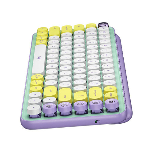Bàn phím cơ không dây Logitech POP Keys TÍM-TRẮNG (DAYDREAM_MINT)
