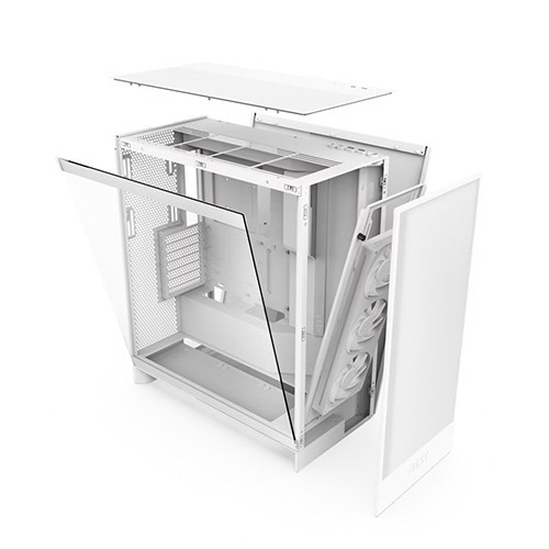 Vỏ Case NZXT H7 FLOW RGB (2024) ALL WHITE (CM-H72FW-R1) ATX, 3 Fan RGB