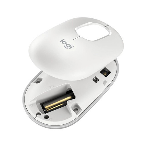 Chuột không dây Emoji Logitech POP Mouse Bluetooth màu trắng (OFF-WHITE)